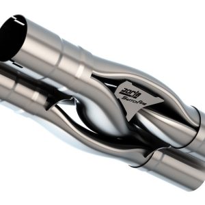 Borla Exhaust Crossover Pipe, Switchfire®, Hydroformed X-Pipe, T-304 Stainless Steel, 3 Inch Pipe Diameter, Without Converter – 60747