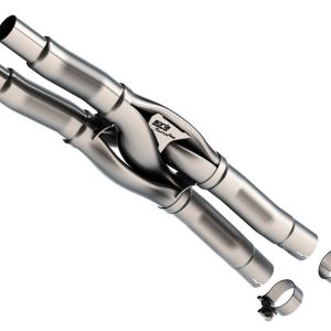 Borla Exhaust Crossover Pipe, Switchfire®, Hydroformed X-Pipe, T-304 Stainless Steel, 2-1/4 Inch to 2-1/2 Inch Pipe Diameter – 60750