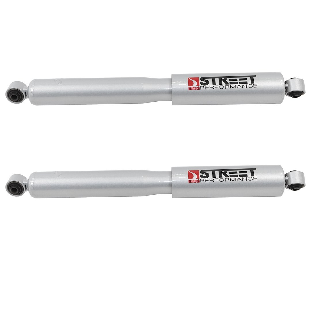 Belltech Lowering Kit, 2 to 5-1/2 Inch Front/ 6-1/2 Inch Rear Drop, Black/ Silver, With Street Performance Shock Absorbers – 1051SP