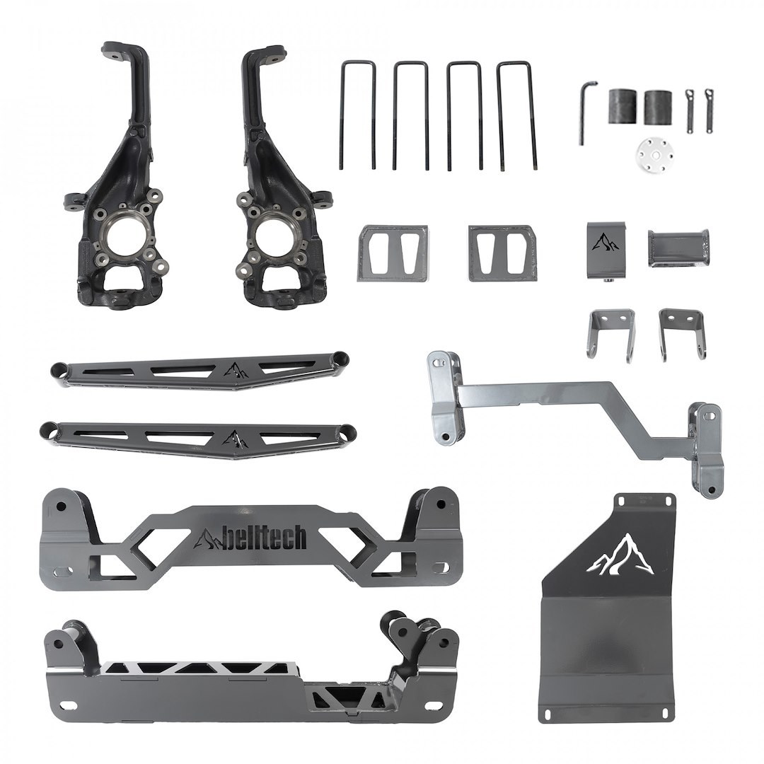 Belltech Lift Kit Suspension, 6 Inch Lift, With Trail Performance Plus Shock Absorber – 152501BK