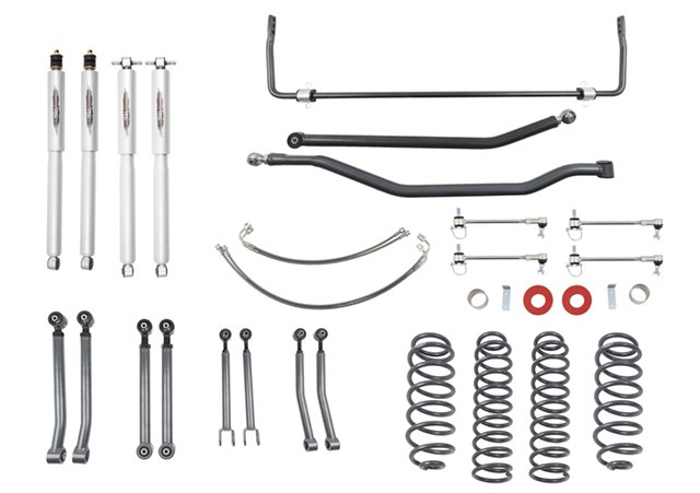 Belltech Lift Kit Suspension, 4 Inch Front Lift, 4 Inch Rear Lift, With Front and Rear Trail Performance Shock Absorbers IN Kit – 153201TPS