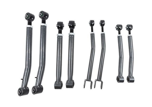 Belltech Lift Kit Suspension, 4 Inch Front/ Rear Lift, With Front and Rear Trail Performance Shock Absorbers, Black/ Silver Components – 153205TPS