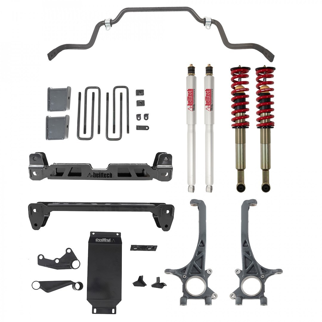 Belltech Lift Kit Suspension, Trail Performance, 4 to 6 Inch Front and Rear Lift, With Rear Trail Performance Twin Tube Shocks – 154301HK