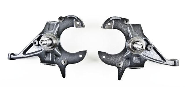Belltech Spindle, Spindle Assembly, 2 Inch Drop, Iron, Set of 2 – 2100
