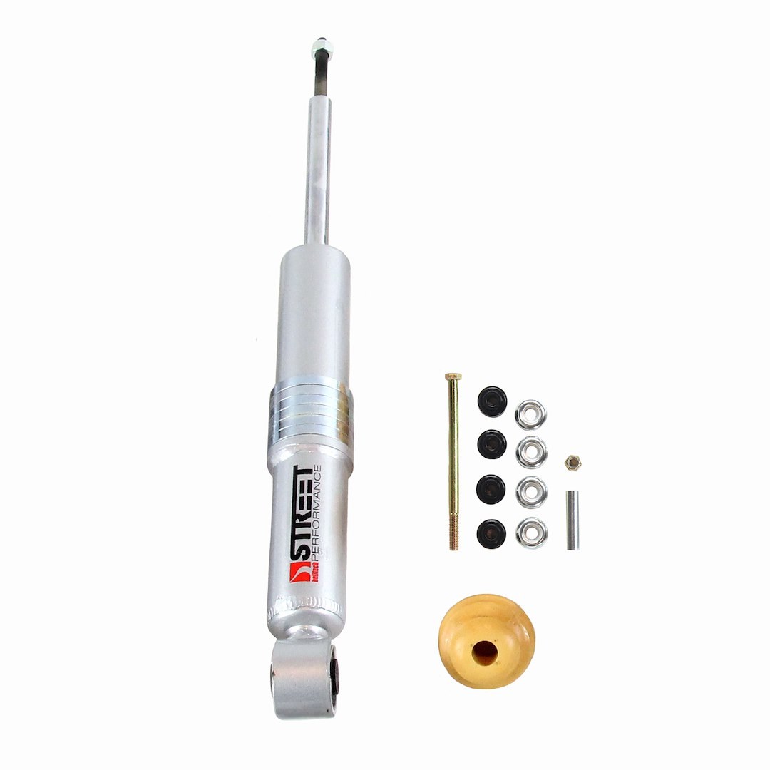 Belltech Shock Absorber, Nitrogen Gas Charged, Two Year Warranty, Ride Height Adjustable, Without Shock Boots, Silver, Single – 25008