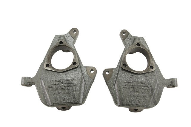 Belltech Spindle, Spindle Assembly, 2 Inch Drop, Iron, Powder Coated, Set of 2 – 2511