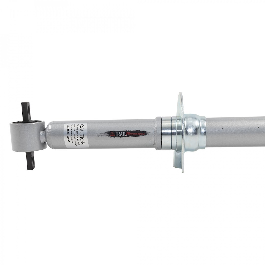 Belltech Shock Absorber, Trail Performance, Nitrogen Gas Charged, Two Year Warranty, Adjustable Valving, With Sleeves, Silver, Single – 26007