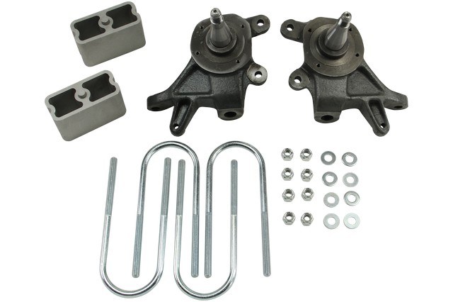 Belltech Lowering Kit, 2 Front 3 Inch Rear Drop, Shock Absorbers Not Included, With Drop Spindles and Lowering Block Kit – 440