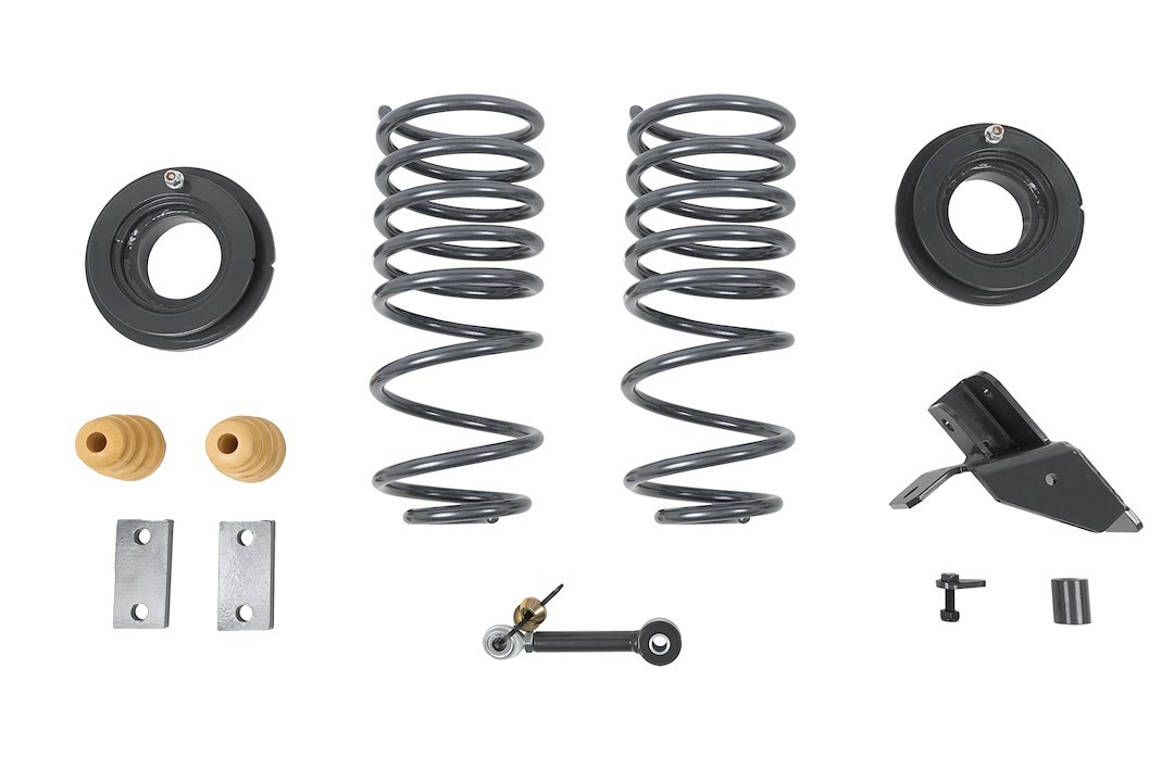 Belltech Lowering Kit, 4 or 5 Inch Rear Drop, Black, Without Shocks, With Springs/ Spacer Kit/ Bump Stops – 45320