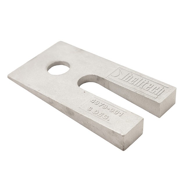 Belltech Differential Pinion Angle Shim, For Use with Pickups with 2-1/2 Inch/ 3 Inch Wide Leaf Springs, 6 Degree Angle – 4979