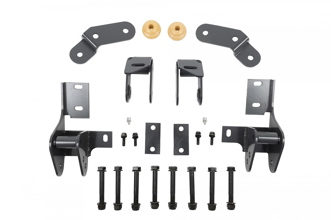 Belltech Control Arm Relocation Bracket, Relocates Upper and Lower Control Arms, Black, Steel – 5320A