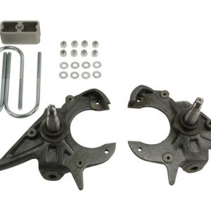 Belltech Lowering Kit, 2 Inch Front 2 Inch Rear Drop, Shock Absorbers Not Included, With Drop Spindles and Lowering Block Kit – 612
