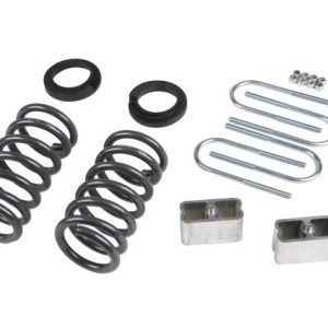 Belltech Lowering Kit, 2 or 3 Inch Front 3 Inch Rear Drop, Shock Absorbers Not Included, With Coil Springs and Lowering Block Kit – 630