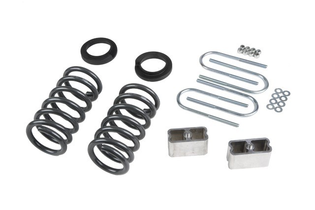 Belltech Lowering Kit, 2 or 3 Inch Front 3 Inch Rear Drop, Shock Absorbers Not Included, With Coil Springs and Lowering Block Kit – 630