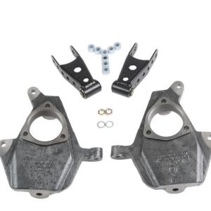 Belltech Lowering Kit, 2 Inch Front 2 or 3 Inch Rear Drop, Shock Absorbers Not Included, With Shackle Kit and Drop Spindles – 639