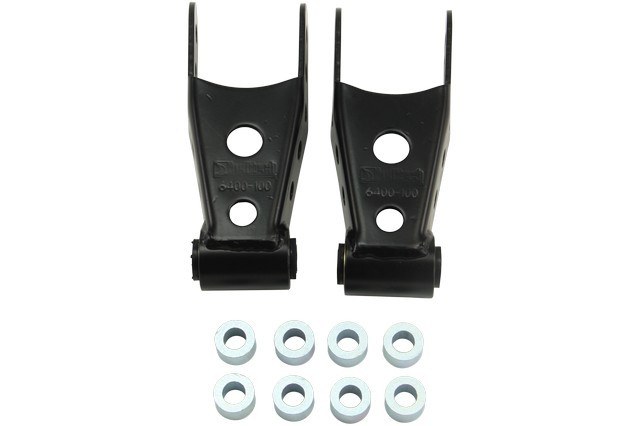 Belltech Leaf Spring Shackle, 2 or 3 Inch Rear Drop, Rubber Bushing, Set of 2 – 6401