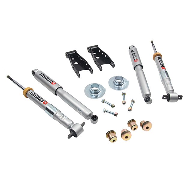 Belltech Lowering Kit, 1 to 2 Inch Front 2 or 3 Inch Rear Drop, Shock Absorbers Included – 645SP