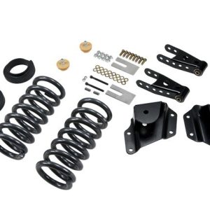 Belltech Lowering Kit, 2 or 3 Inch Front 4 Inch Rear Drop, Shock Absorbers Not Included, With Coil Springs and Shackle and Hanger Kit – 664