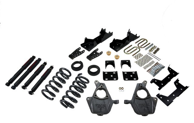 Belltech Lowering Kit, 4 or 5 Inch Front 6 or 7 Inch Rear Drop, Shock Absorbers Included – 668ND