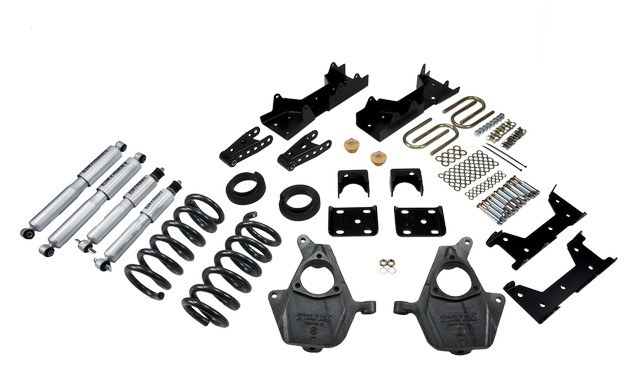 Belltech Lowering Kit, 4 or 5 Inch Front 6 or 7 Inch Rear Drop, Shock Absorbers Included – 676SP