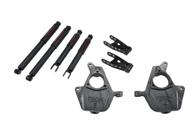 Belltech Lowering Kit, 2 Inch Drop, Shock Absorbers Included, With Nitro Drop II Shock Absorbers/ Drop Spindle Kit/Shackle Kit – 678ND