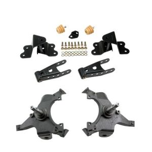 Belltech Lowering Kit, 2 Inch Front 4 Inch Rear Drop, Shock Absorbers Not Included, With Drop Spindle Set and Shackle and Hanger Kit – 685