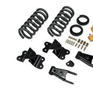 Belltech Lowering Kit, 2 or 3 Inch Front 4 Inch Rear Drop, Shock Absorbers Not Included, With Coil Springs and Shackle and Hanger Kit – 686