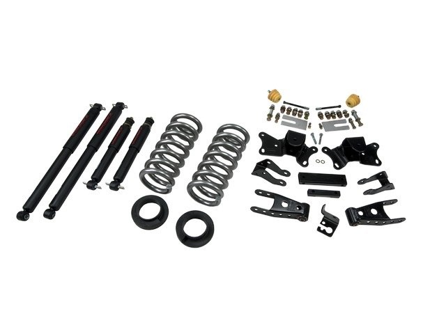 Belltech Lowering Kit, 2 or 3 Inch Front 4 Inch Rear Drop, Shock Absorbers Included – 691ND