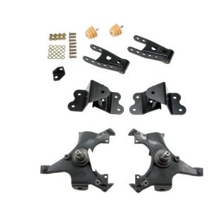 Belltech Lowering Kit, 2 Inch Front 4 Inch Rear Drop, Shock Absorbers Not Included, With Drop Spindle Set and Shackle and Hanger Kit – 695
