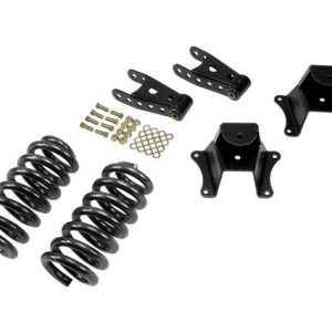 Belltech Lowering Kit, 2 Inch Front/ 4 Inch Rear Drop, Without Shock Absorbers, With Coil Set/ Shackle Kit/ Leaf Spring Hangers – 703