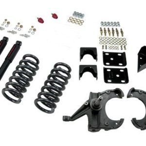 Belltech Lowering Kit, 4 Inch Front/ 6 Inch Rear Drop, Nitro Drop Shock Absorbers, With Drop Spindle Set/Coil Set/ and All Hardware – 707ND