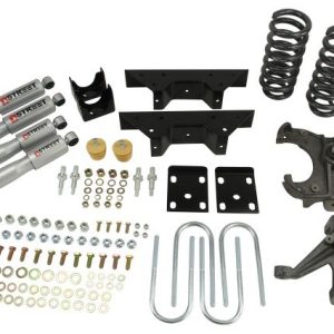 Belltech Lowering Kit, 4 Inch Front/ 6 Inch Rear Drop, Street Performance Shock Absorbers, With Drop Spindle Set/Coil Set/ and All Hardware – 707SP