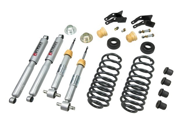 Belltech Lowering Kit, +1 to -2 Inch Drop Front and 4 Inch Rear Drop, Street Performance Shock Absorbers – 752SP