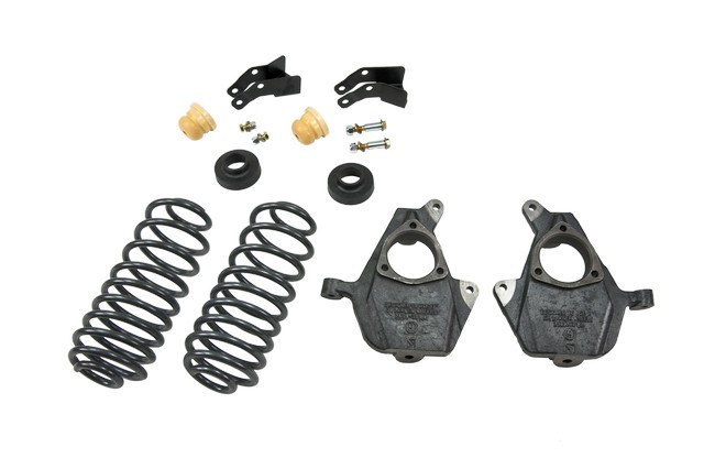 Belltech Lowering Kit, 2 Inch Front 3 or 4 Inch Rear Drop, Shock Absorbers Not Included, With Coil Springs and Drop Spindles – 753