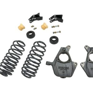 Belltech Lowering Kit, 1 or 2 Inch Front 3 or 4 Inch Rear Drop, Shock Absorbers Not Included, With Coil Springs and Drop Spindles – 759
