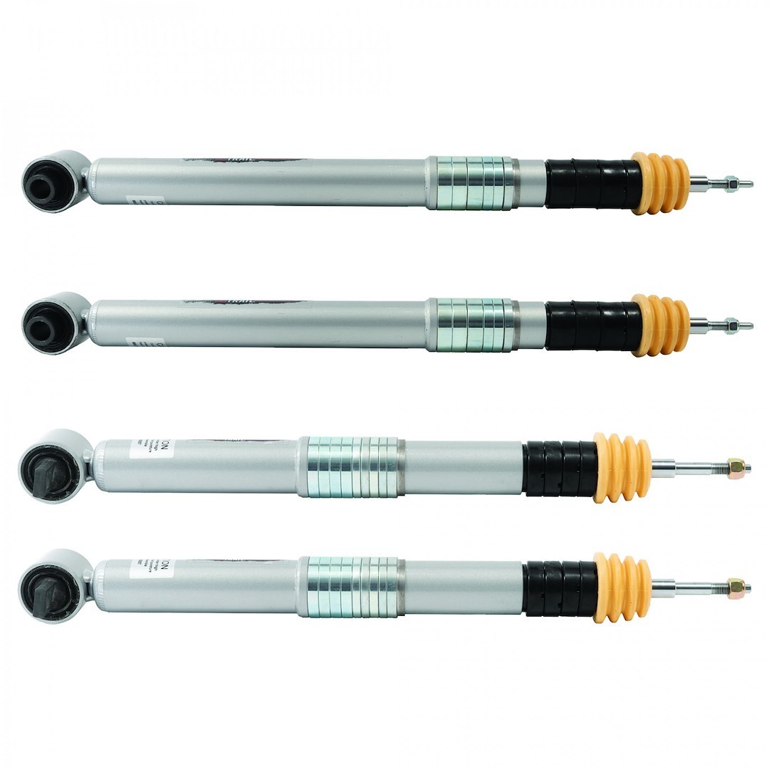 Belltech Shock Absorber, Trail Performance, Two Year Warranty, With Shock Boots, Silver, Set of 4 – 9728