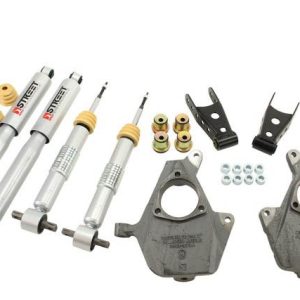 Belltech Lowering Kit, Street Performance, 2 Inch Front/ 2 to 3 Inch Rear Drop, Silver/ Black, With Street Performance Shock Absorbers – 984SP