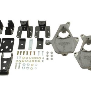 Belltech Lowering Kit, 2 Inch Front/ 4 Inch Rear Drop, Silver/ Black, Without Shock Absorbers – 986