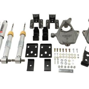 Belltech Lowering Kit, Street Performance, 2 Inch Front/ 4 Inch Rear Drop, Silver/ Black, With Street Performance Shock Absorbers – 986SP