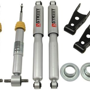 Belltech Lowering Kit, Street Performance, Adjustable 1 Inch Lift to 2 Inch Drop Front/ 2 to 3 Inch Rear Drop, Silver/ Black – 990SP
