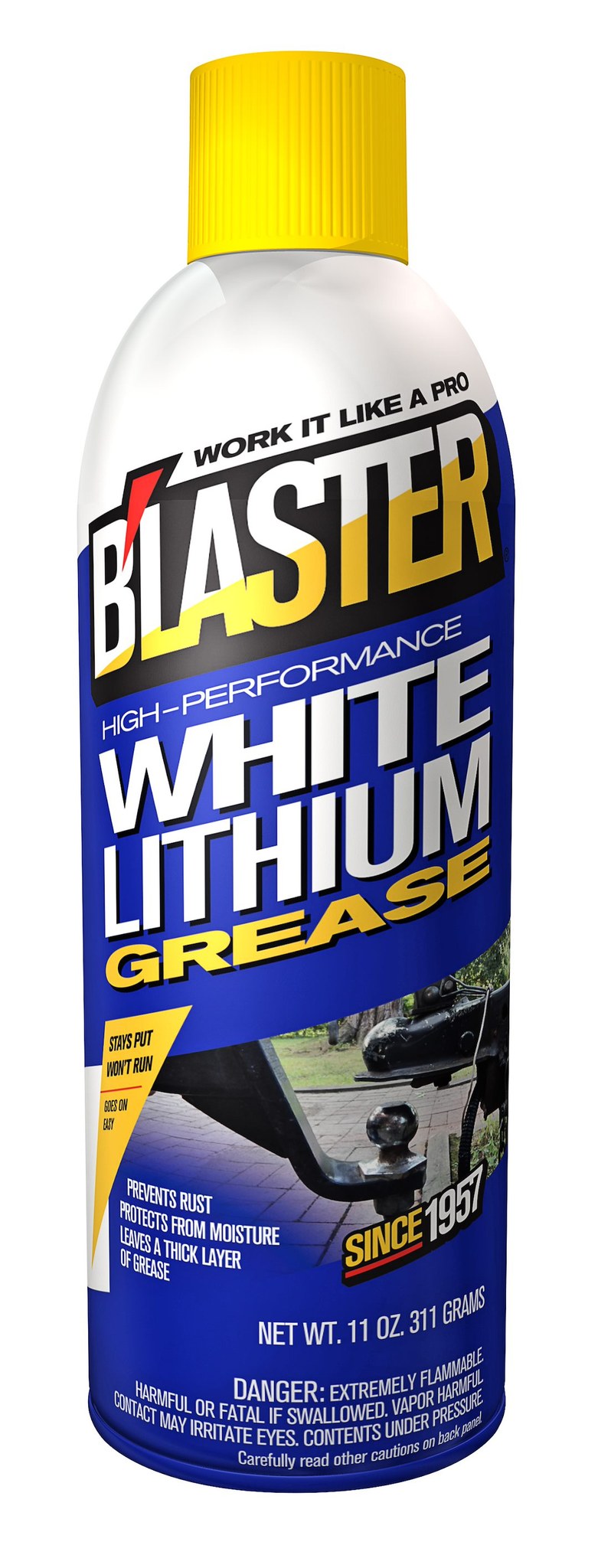 Blaster Multi Purpose Grease, Lithium Grease, White, 11 Ounce Aerosol Can, Single – 16LG