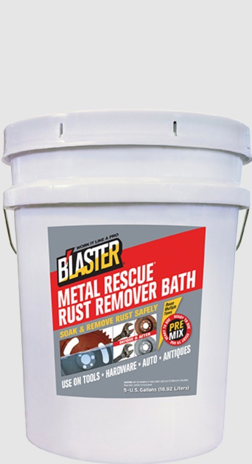 Blaster Rust Dissolver, Metal Rescue®, Use to Remove Rust from Iron and Steel, 5 Gallon Bucket, Soak, Single – 5-MR