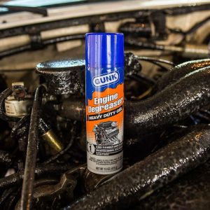 Blaster Engine Degreaser, Gunk®, Use to Remove Baked on Grease/ Oil from Older and Hotter-Running Engines, 15 Ounce Aerosol Can, Single – EBGEL