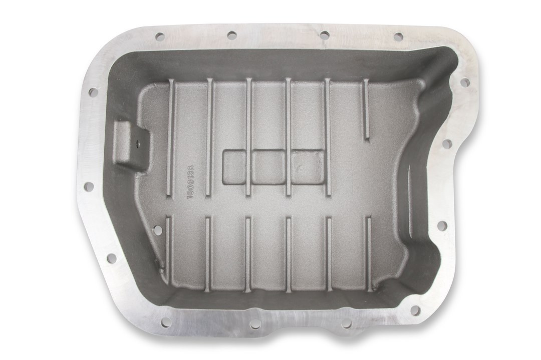 B&m Co Auto Trans Oil Pan, Torqueflite A727/A518/A618/44RH/46RE/46RH/47RE/48RE, Extra 4 Quarts Capacity, Natural, Cast Aluminum – 10280