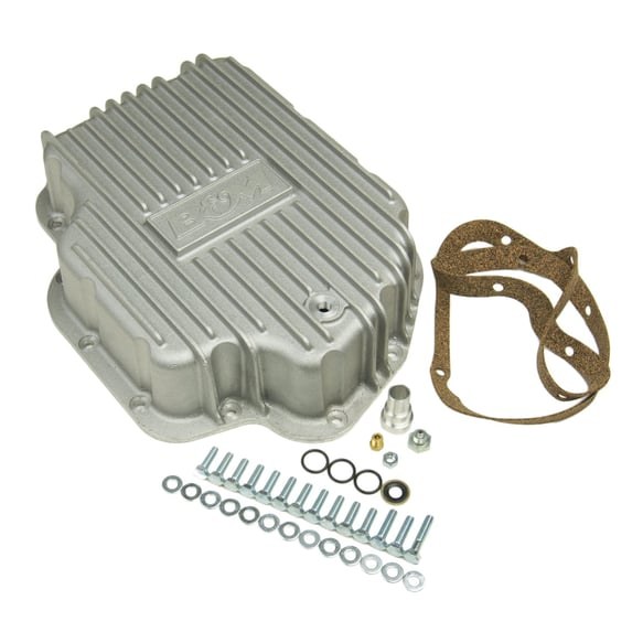 B&m Co Auto Trans Oil Pan, TH-400, Extra 2 Quarts Capacity, Natural, Cast Aluminum, With Drain Plug – 20280