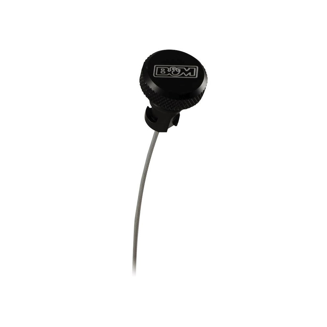 B&m Co Auto Trans Dipstick, For Use with AODE/4R70E/ 4R75E/ 6R80/ 10R80 Transmissions, Push IN with Firewall Mount – 22200