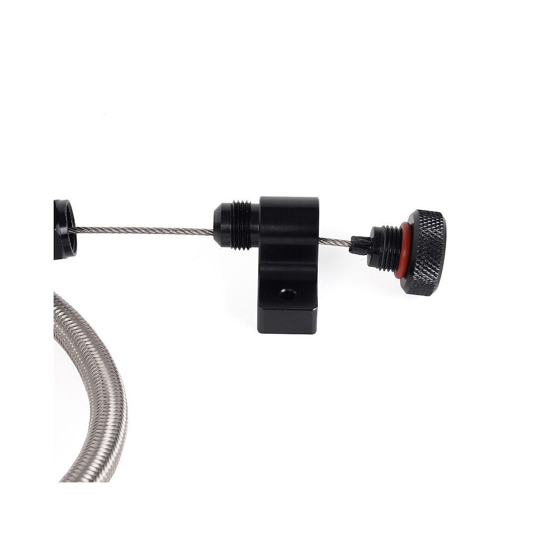 B&m Co Auto Trans Dipstick, For Use with AODE/4R70E/ 4R75E/ 6R80/ 10R80 Transmissions, Push IN with Firewall Mount – 22200