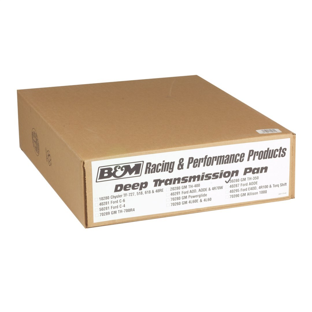 B&m Co Auto Trans Oil Pan, TH-350/TH-250, Extra 3 Quarts Capacity, Natural, Cast Aluminum, Without Drain Plug – 30280
