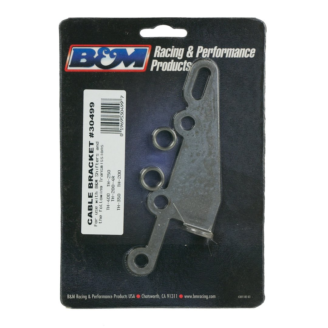 B&m Co Auto Trans Shifter Cable Bracket, Shifter Accessories and Service Parts, For TH400/ 350/ 250/ 200/ 700R4/ 200-4R Transmissions – 30499