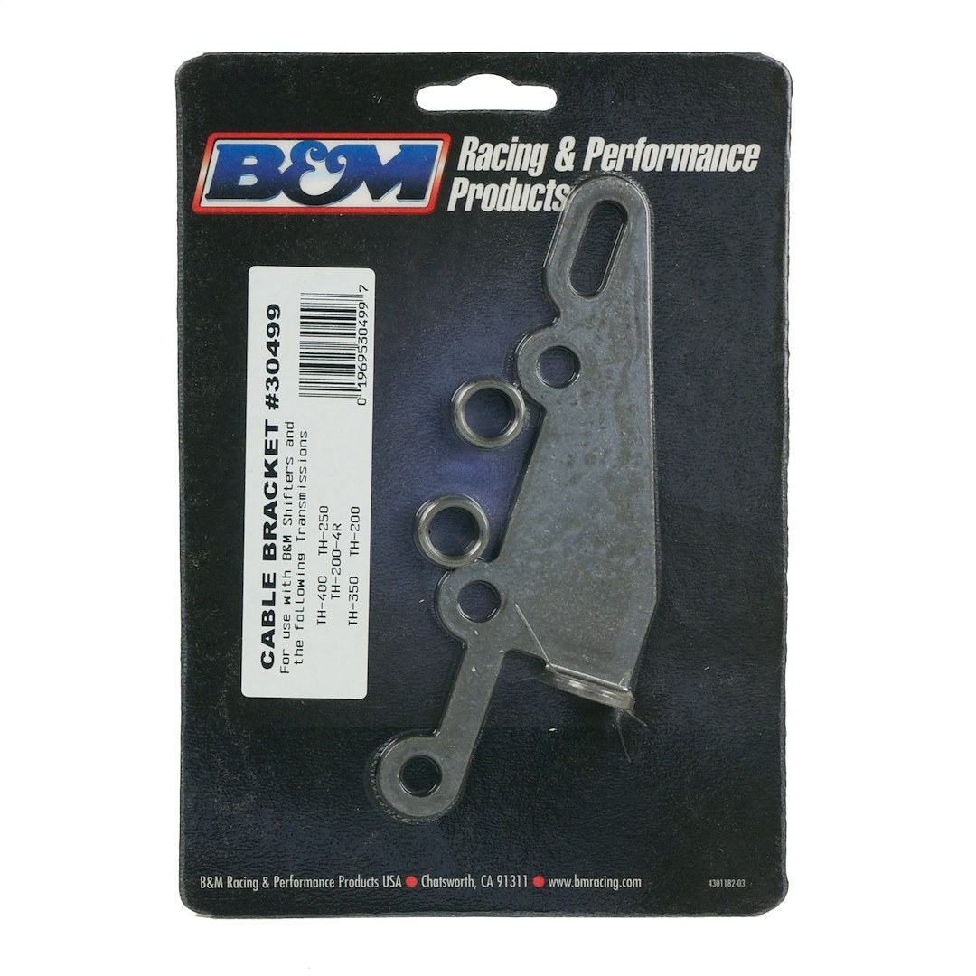 B&m Co Auto Trans Shifter Cable Bracket, Shifter Accessories and Service Parts, For TH400/ 350/ 250/ 200/ 700R4/ 200-4R Transmissions – 30499